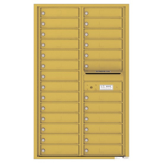 4C14D-26 - 26 Tenant Doors and Outgoing Mail Compartment - 4C Wall Mount 14-High Mailboxes