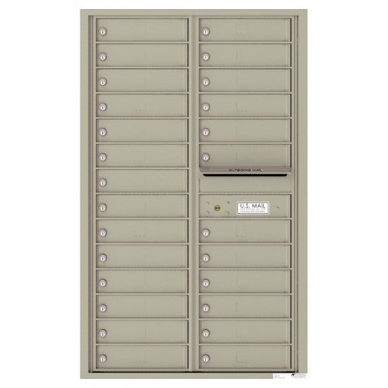 4C14D-26 - 26 Tenant Doors and Outgoing Mail Compartment - 4C Wall Mount 14-High Mailboxes