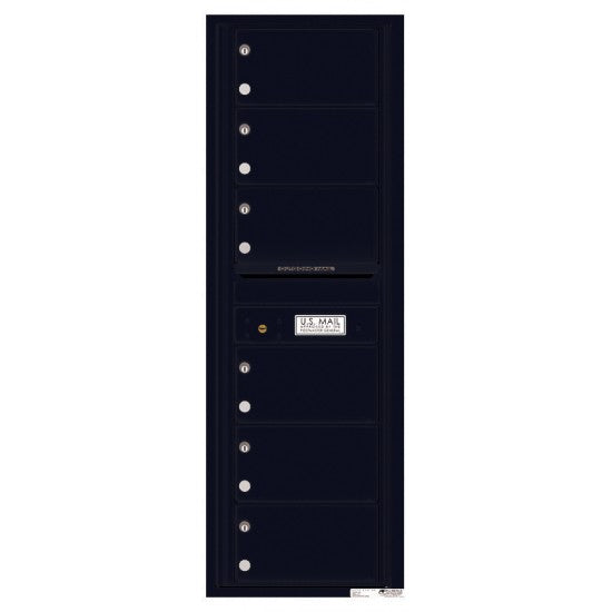 4C14S-06 - 6 Over-Sized Tenant Doors with Outgoing Mail Compartment - 4C Wall Mount 14-High Mailboxes