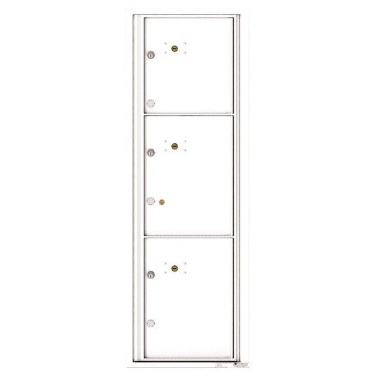 4C14S-3P - 3 Parcel Doors Unit - 4C Wall Mount 14-High