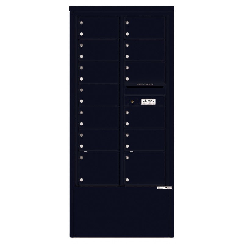 4C15D-13-D - 13 Tenant Doors and Outgoing Mail Compartment - 4C Depot Mailbox Module