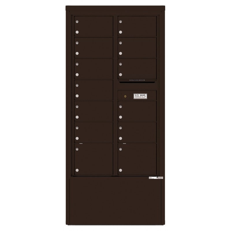 4C15D-13-D - 13 Tenant Doors and Outgoing Mail Compartment - 4C Depot Mailbox Module