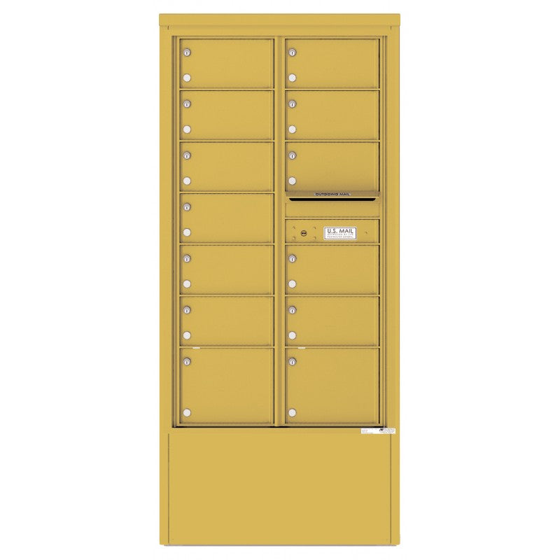 4C15D-13-D - 13 Tenant Doors and Outgoing Mail Compartment - 4C Depot Mailbox Module