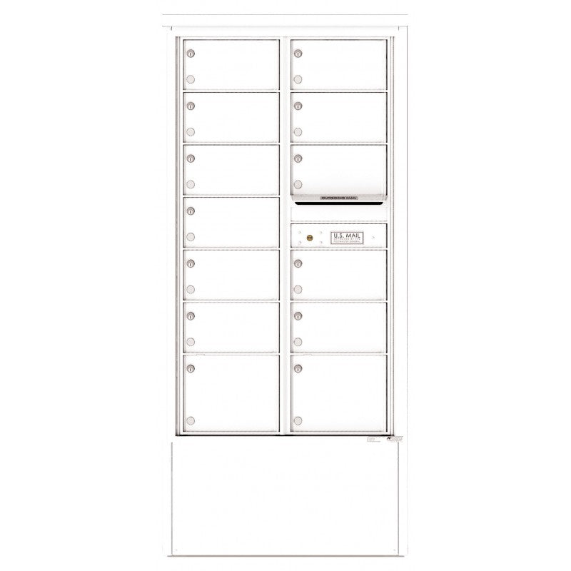 4C15D-13-D - 13 Tenant Doors and Outgoing Mail Compartment - 4C Depot Mailbox Module