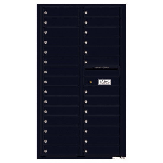 4C15D-28 - 28 Tenant Doors and Outgoing Mail Compartment - 4C Wall Mount 15-High Mailboxes