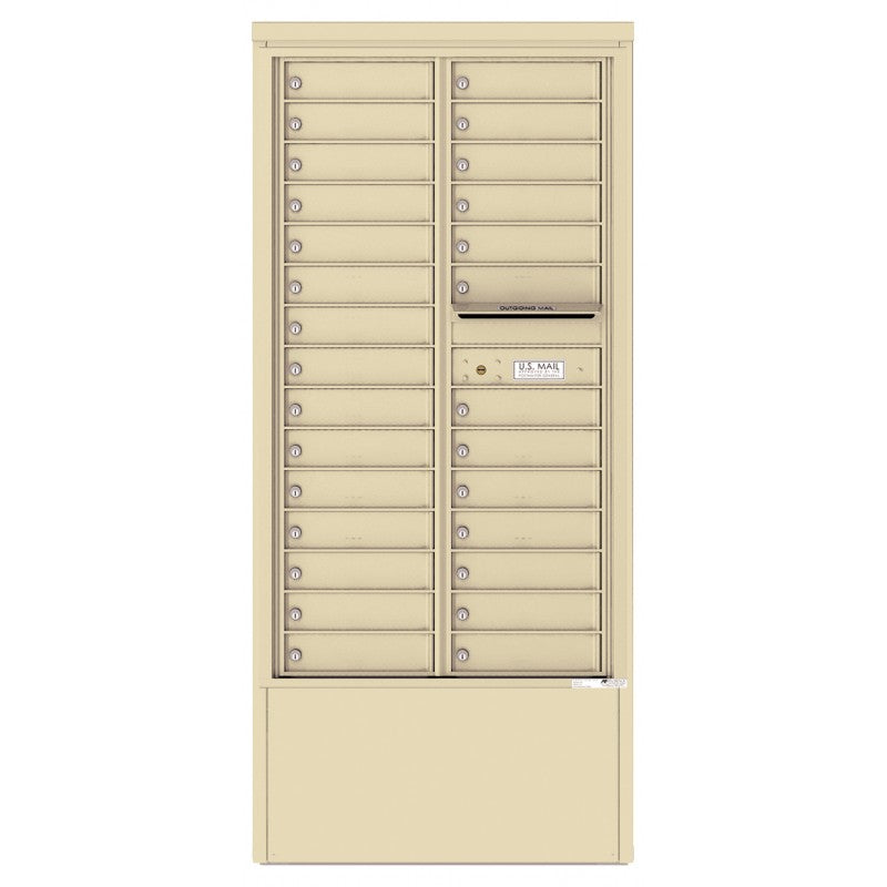 4C15D-28-D - 28 Tenant Doors and Outgoing Mail Compartment - 4C Depot Mailbox Module