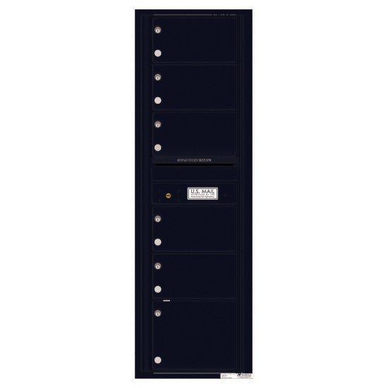 4C15S-06 - 6 Oversized Tenant Doors with Outgoing Mail Compartment - 4C Wall Mount 15-High Mailboxes