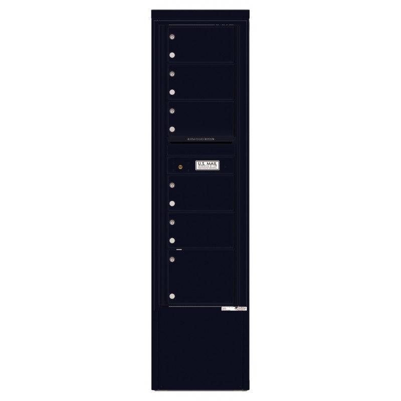 4C15S-06-D - 6 Tenant Doors and Outgoing Mail Compartment - 4C Depot Mailbox Module