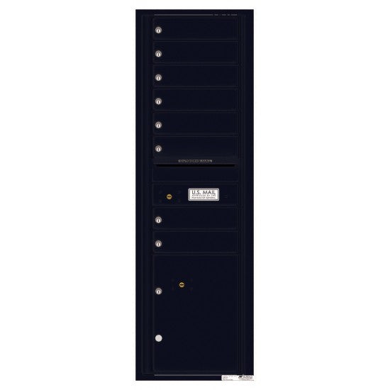 4C15S-08 - 8 Tenant Doors with 1 Parcel Locker and Outgoing Mail Compartment - 4C Wall Mount 15-High Mailboxes