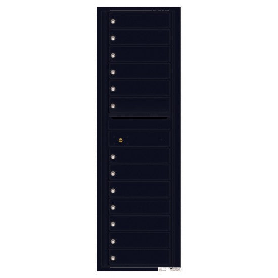 4C15S-13 - 13 Tenant Doors with Outgoing Mail Compartment - 4C Wall Mount 15-High Mailboxes