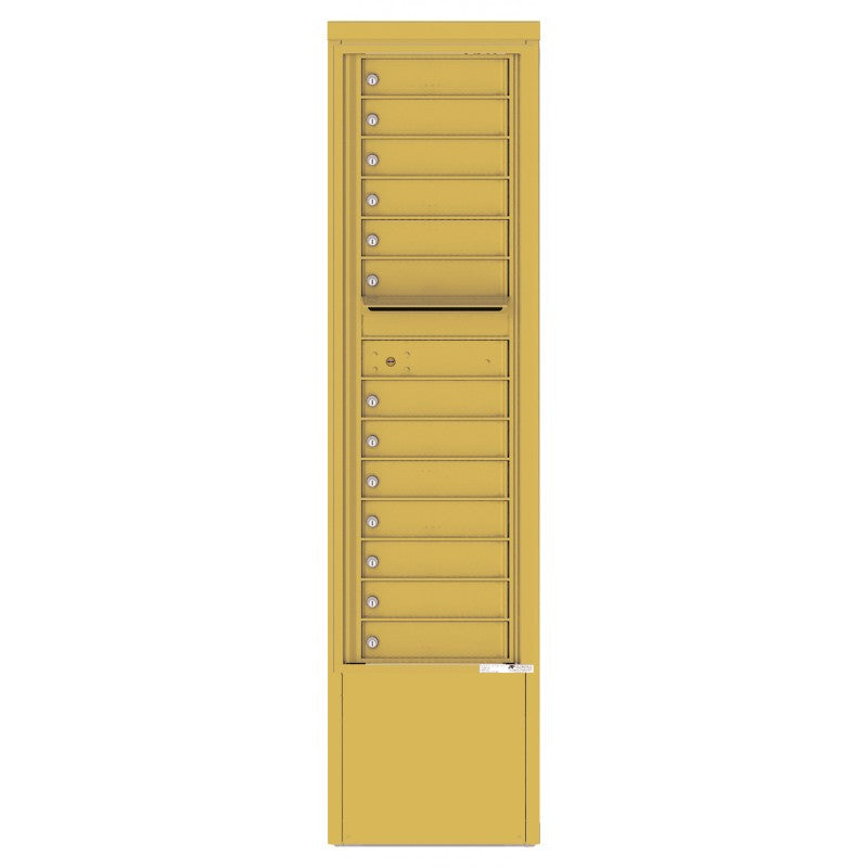 4C15S-13-D - 13 Tenant Doors and Outgoing Mail Compartment - 4C Depot Mailbox Module