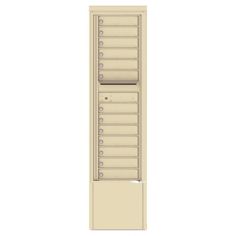 4C15S-13-D - 13 Tenant Doors and Outgoing Mail Compartment - 4C Depot Mailbox Module