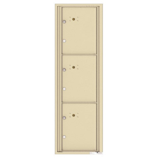 4C15S-3P - 3 Parcel Doors Unit - 4C Wall Mount 15-High