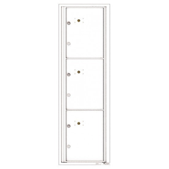 4C15S-3P - 3 Parcel Doors Unit - 4C Wall Mount 15-High