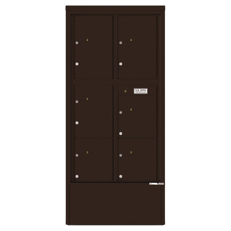 4C16D-6P-D - 6 Parcel Lockers - 4C Depot Mailbox Module