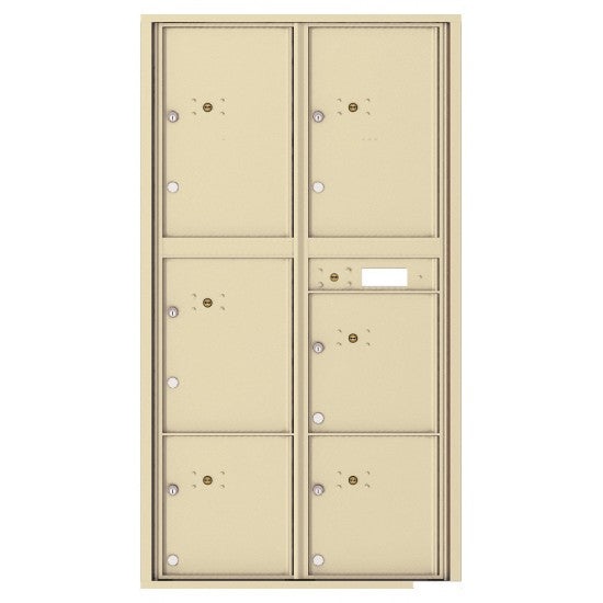 4C16D-6P - 6 Parcel Doors Unit - 4C Wall Mount Max Height