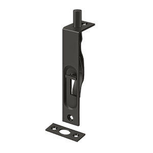 Deltana 4FBS 4" Flush Bolt, Heavy-Duty, Solid Brass