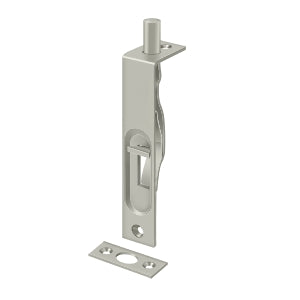 Deltana 4FBS 4" Flush Bolt, Heavy-Duty, Solid Brass