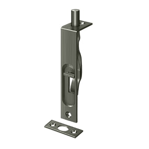 Deltana 4FBS 4" Flush Bolt, Heavy-Duty, Solid Brass