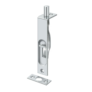 Deltana 4FBS 4" Flush Bolt, Heavy-Duty, Solid Brass