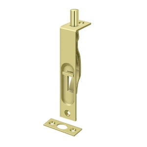 Deltana 4FBS 4" Flush Bolt, Heavy-Duty, Solid Brass