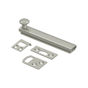 Deltana 4SBCS 4" Solid Brass Surface Bolt, Concealed Screws, HD