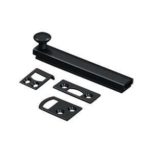Deltana 4SBCS 4" Solid Brass Surface Bolt, Concealed Screws, HD