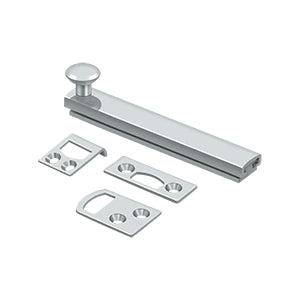 Deltana 4SBCS 4" Solid Brass Surface Bolt, Concealed Screws, HD