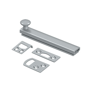 Deltana 4SBCS 4" Solid Brass Surface Bolt, Concealed Screws, HD