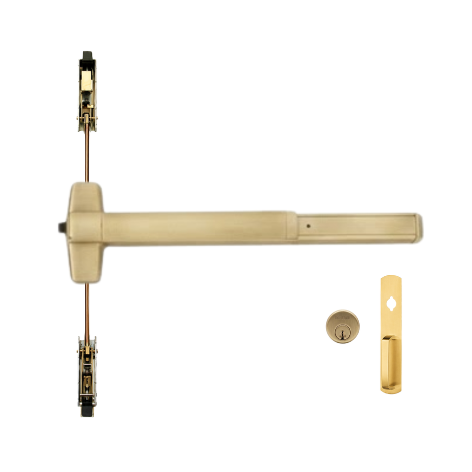 Von Duprin 9847NL-OP/9947NL-OP - Night Latch, Optional Pull Concealed Vertical Rod Device