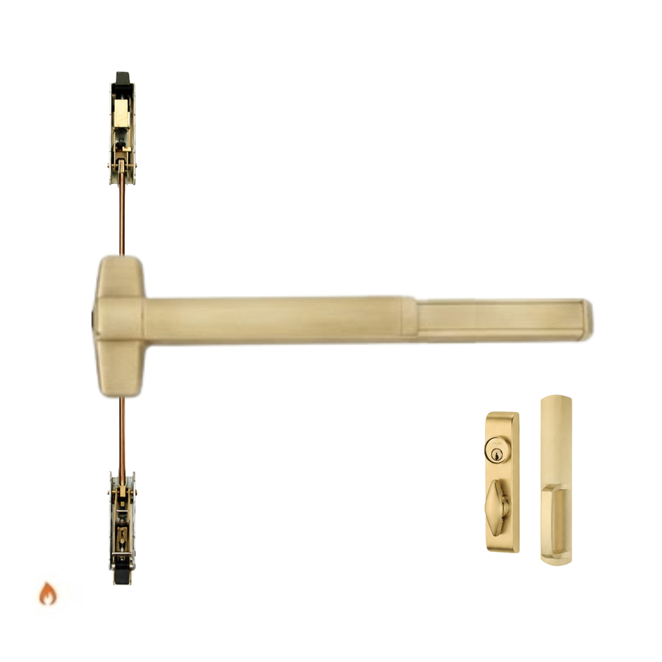 Von Duprin 9847TL-F/9947TL-F - Turn Lever, Concealed Vertical Rod Device - Fire Rated