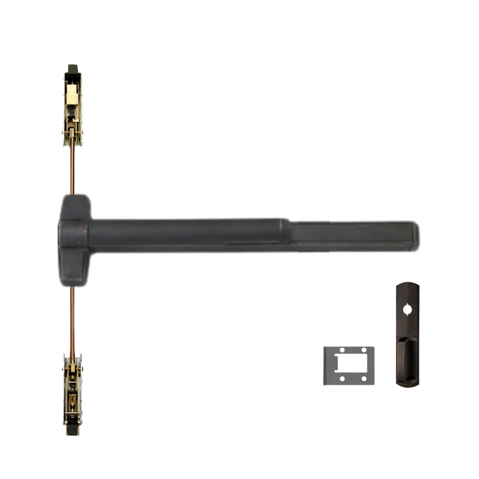 Von Duprin 9847WDC-NL/9947WDC-NL - Night Latch Wood Door Concealed Vertical Rod Device