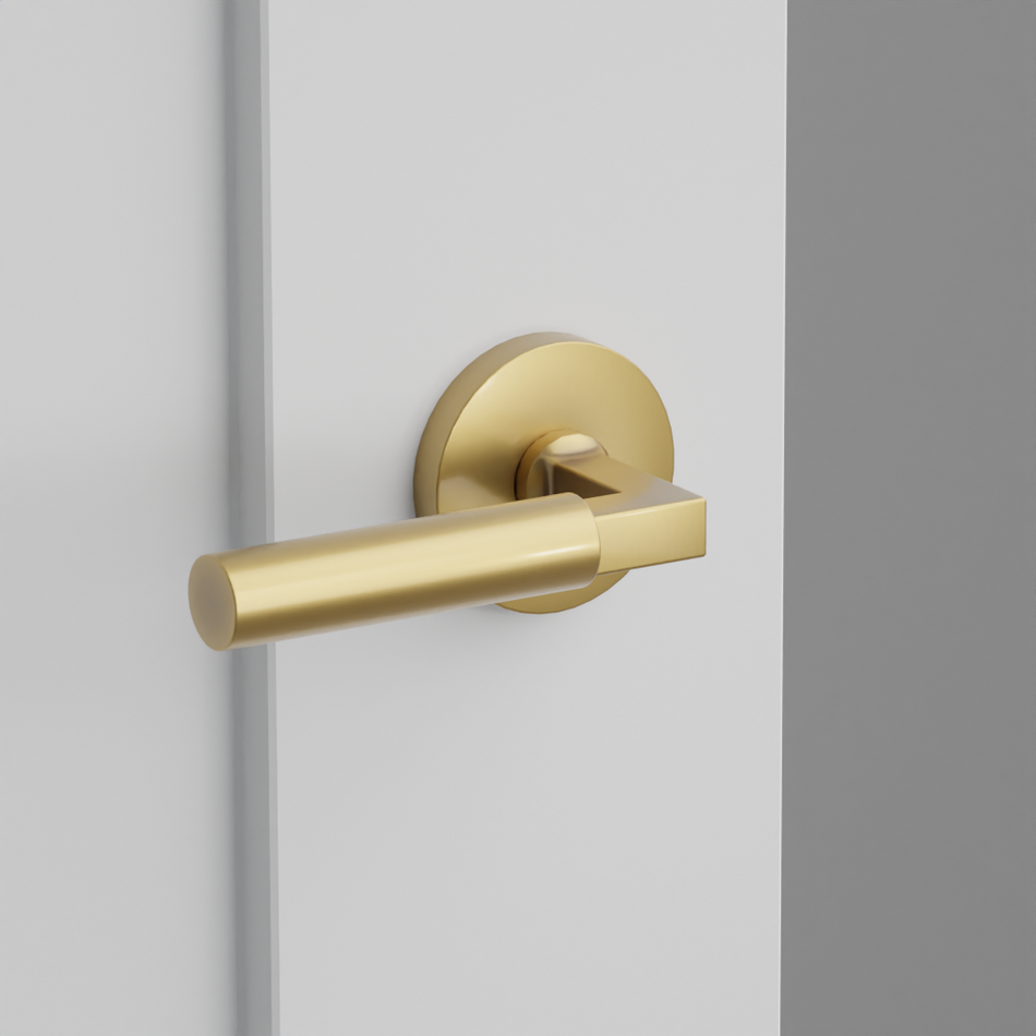 Emtek Smooth Lever with Disk Rosette