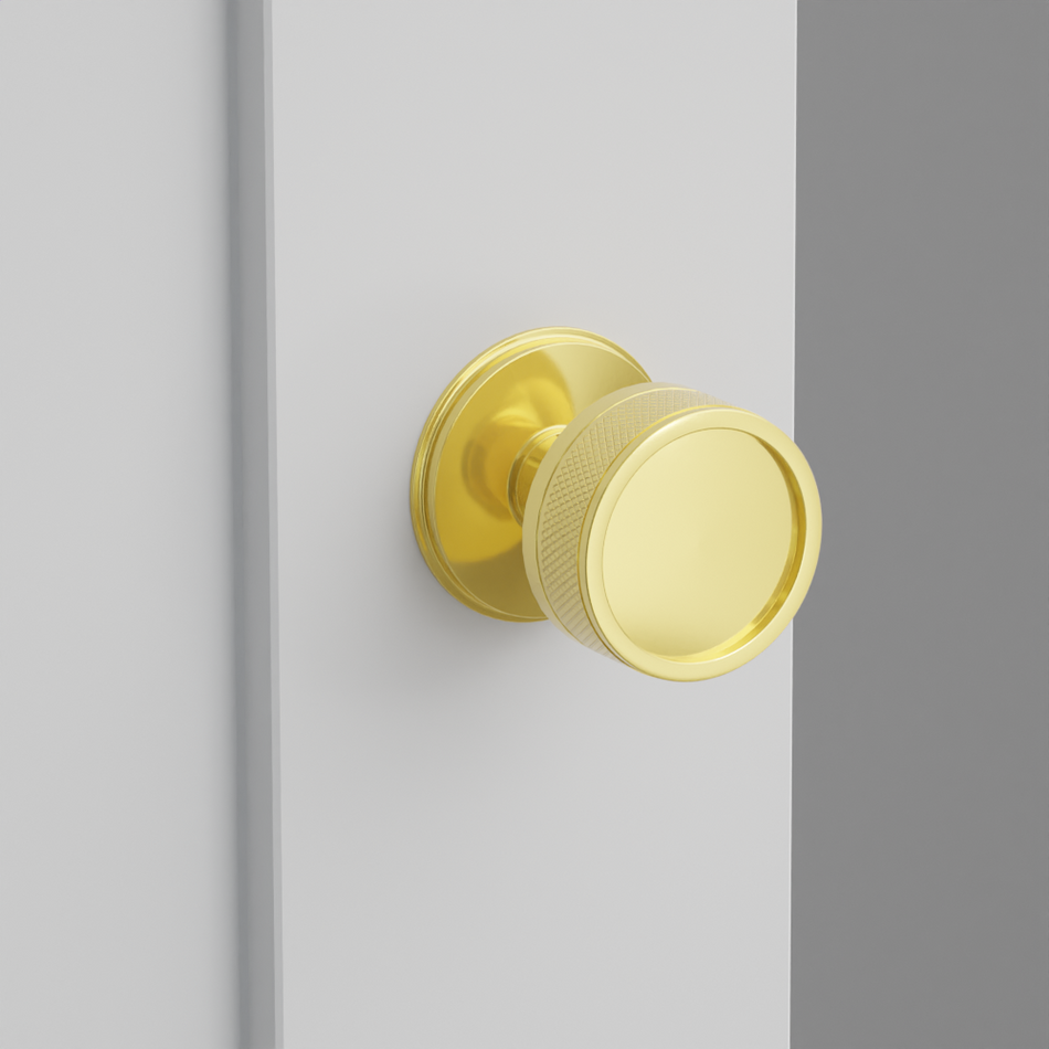 Emtek Knurled Knob with Watford Rosette
