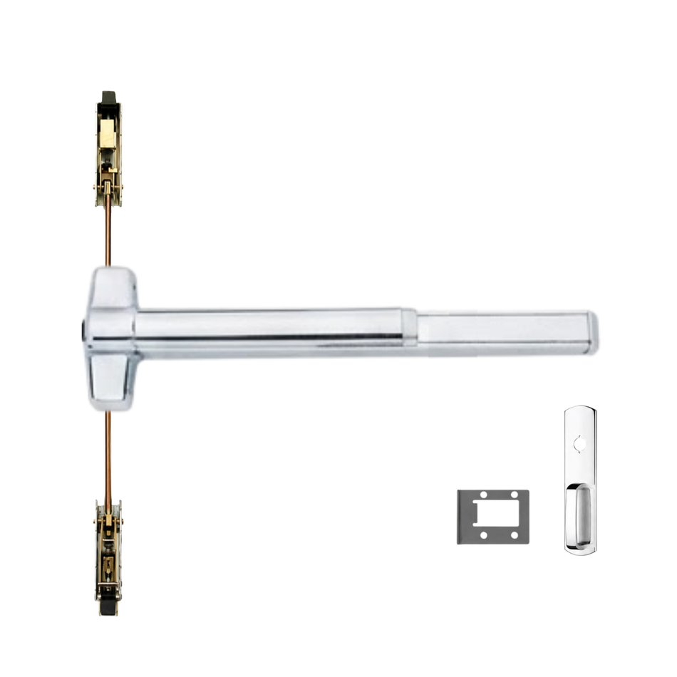 Von Duprin 9847WDC-NL/9947WDC-NL - Night Latch Wood Door Concealed Vertical Rod Device