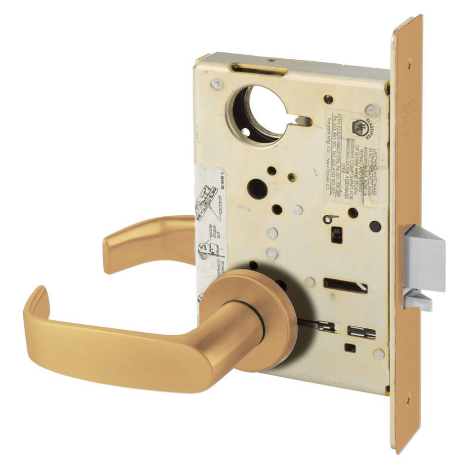 Sargent 8213 Communication or Exit Function, Non-Keyed Heavy Duty Mortise Lock, Grade 1