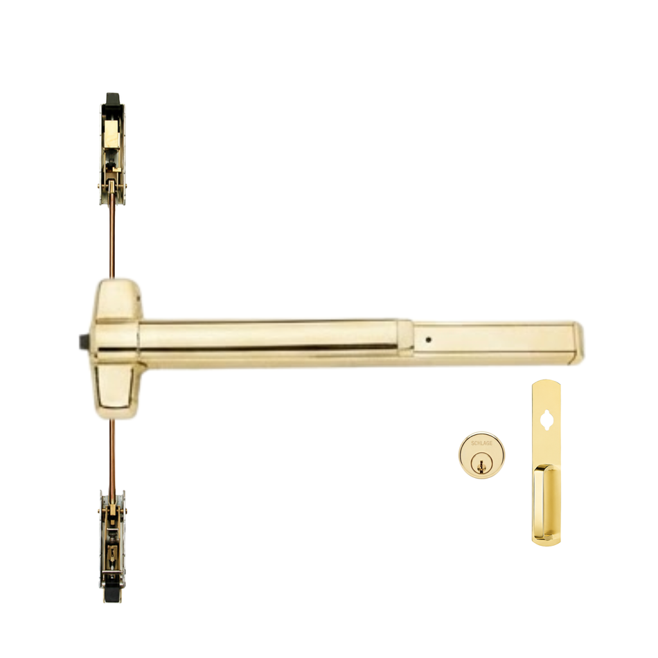 Von Duprin 9847NL-OP/9947NL-OP - Night Latch, Optional Pull Concealed Vertical Rod Device