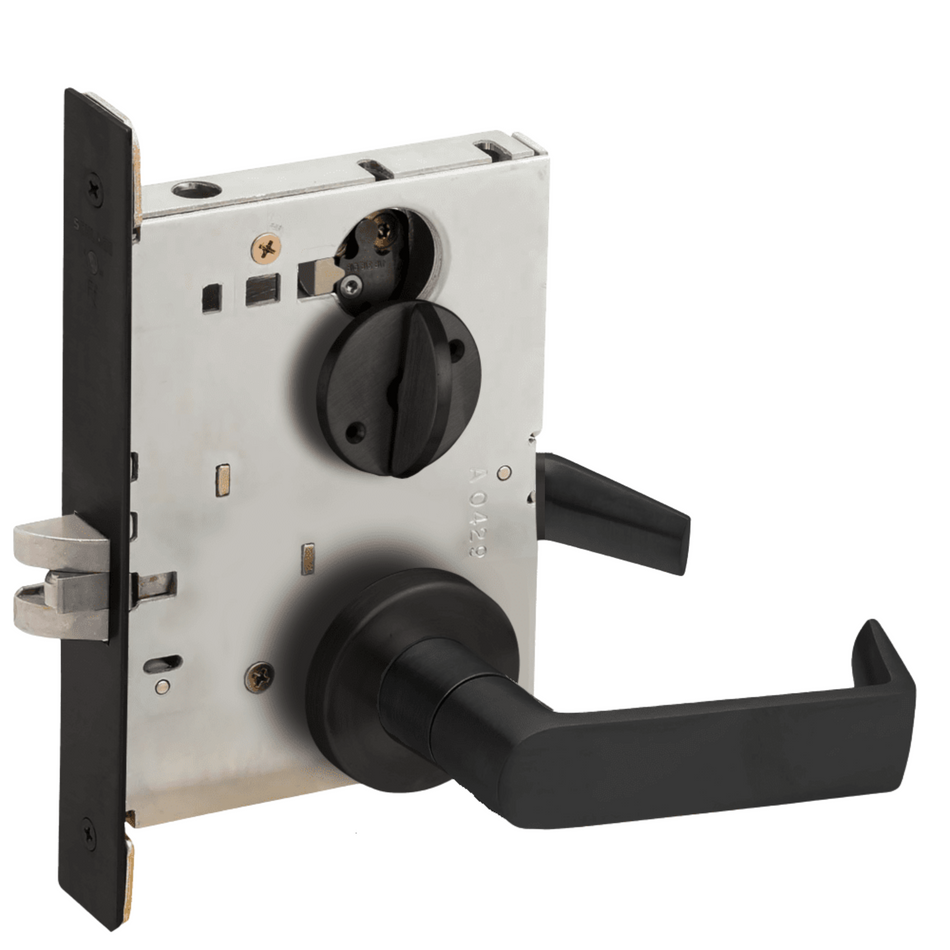 Schlage L9040 - Bath/Bedroom Privacy Lock - Grade 1 Mortise Non-Keyed Lever Lock