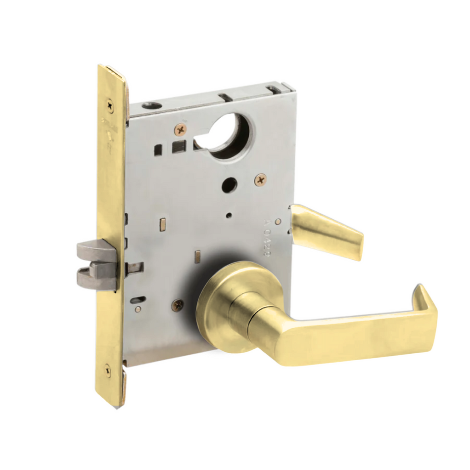 Schlage L9175 - Half Dummy Trim With Lock Case - Grade 1 Mortise Non-Keyed Lever Lock