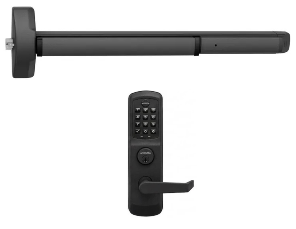 Accentra 6100 x NTT613-NR / NTT623-NR -  nexTouch Keypad Exit Device With Trim – Electronic Access for Exit Devices