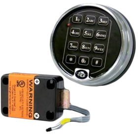 S & G 6120-305 Keypad Safe Lock Satin Chrome