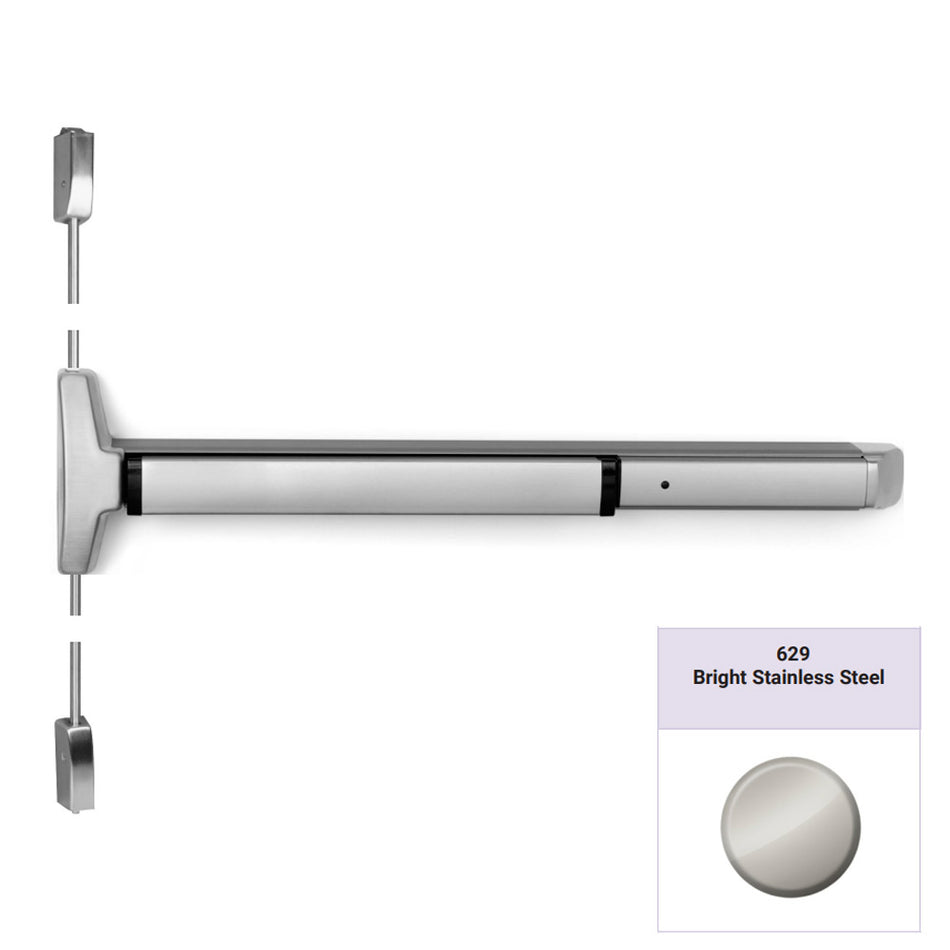 Accentra 6210 Series Narrow Stile Pushpad Surface Vertical Rod Exit Device