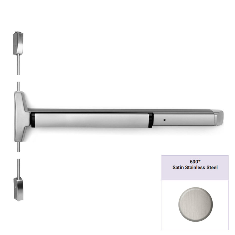 Accentra 6210 Series Narrow Stile Pushpad Surface Vertical Rod Exit Device
