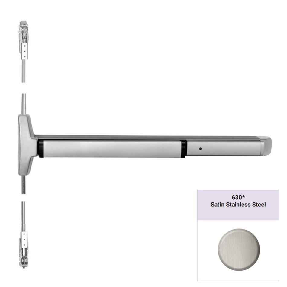 Accentra 6220 Series Narrow Stile Pushpad Concealed Vertical Rod Exit Device