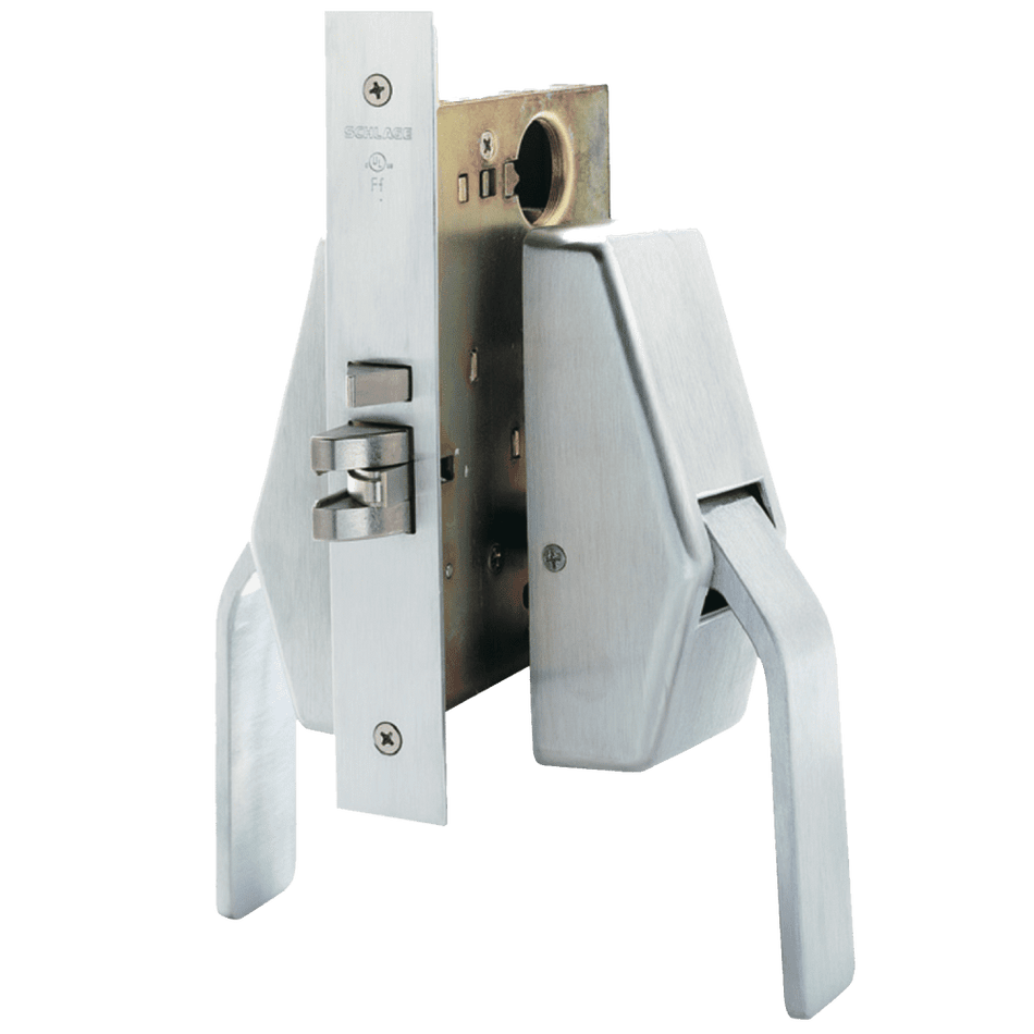 Schlage HL6-9010 Hospital Push/Pull Mortise Latch - Passage Lock Function