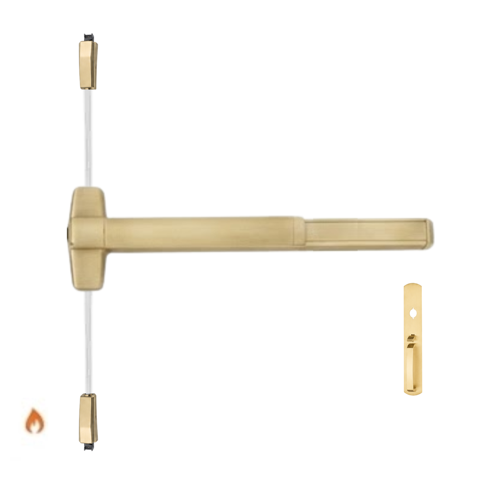Von Duprin 9827TP-F/9927TP-F - Thumbpiece Surface Vertical Rod Device - Fire Rated