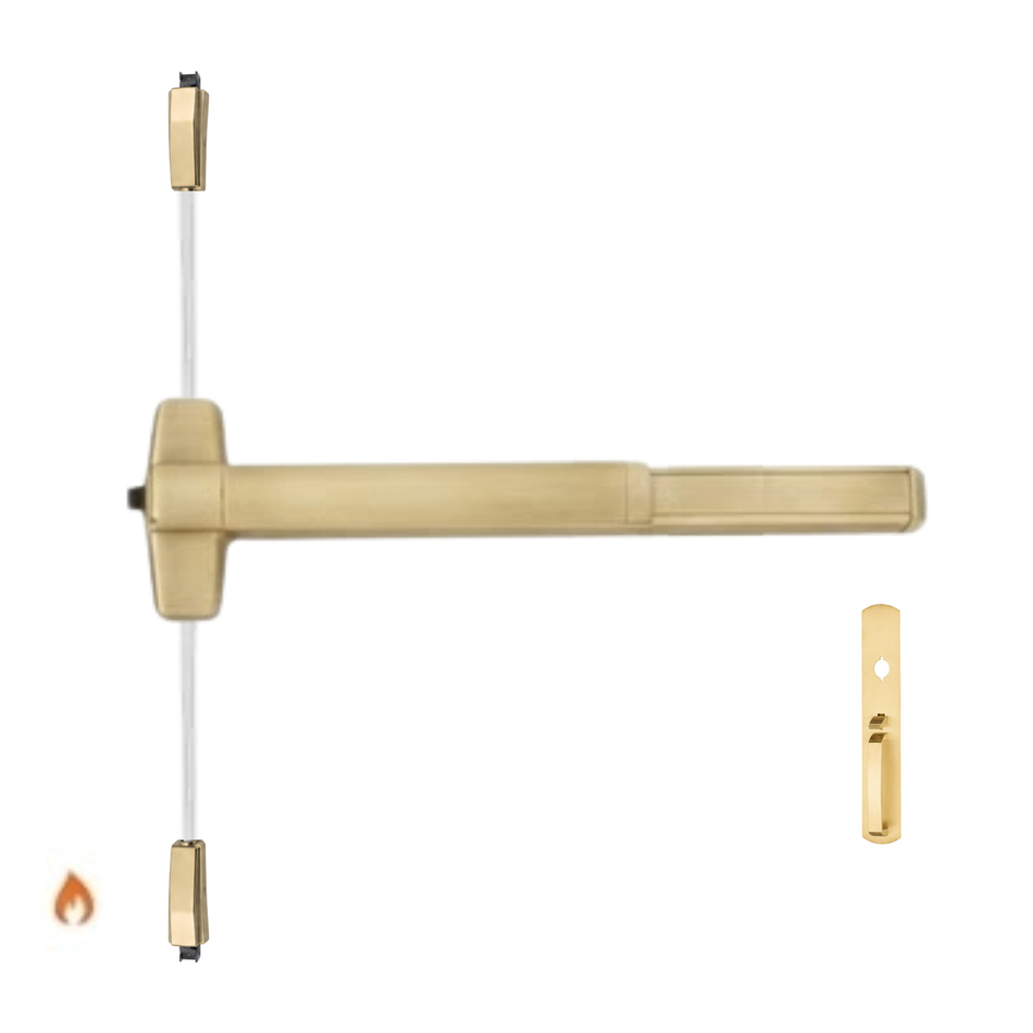 Von Duprin 9857TP-F/9957TP-F - Thumbpiece Surface Three Point Latch Device - Fire Rated