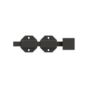 Deltana 6SBM 6" Modern Surface Bolt, Heavy-Duty, Solid Brass