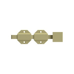 Deltana 6SBM 6" Modern Surface Bolt, Heavy-Duty, Solid Brass
