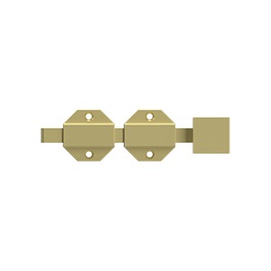 Deltana 6SBM 6" Modern Surface Bolt, Heavy-Duty, Solid Brass